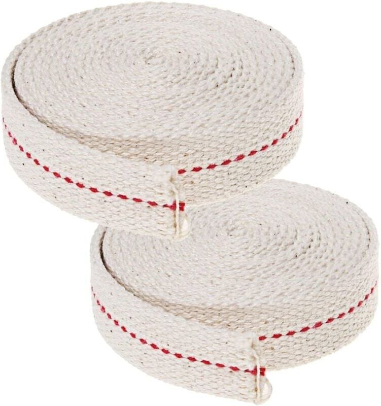 4 Meter Lampendocht aus Baumwolle, Ersatzdochte für Öllampenbrenner (weiß) – 4er-Pack – Arcenciél - Ulisem