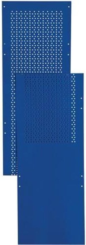 Lochblechseitenwand LOGS 80 H2000xB390mm blau RAL 5022 LOGS