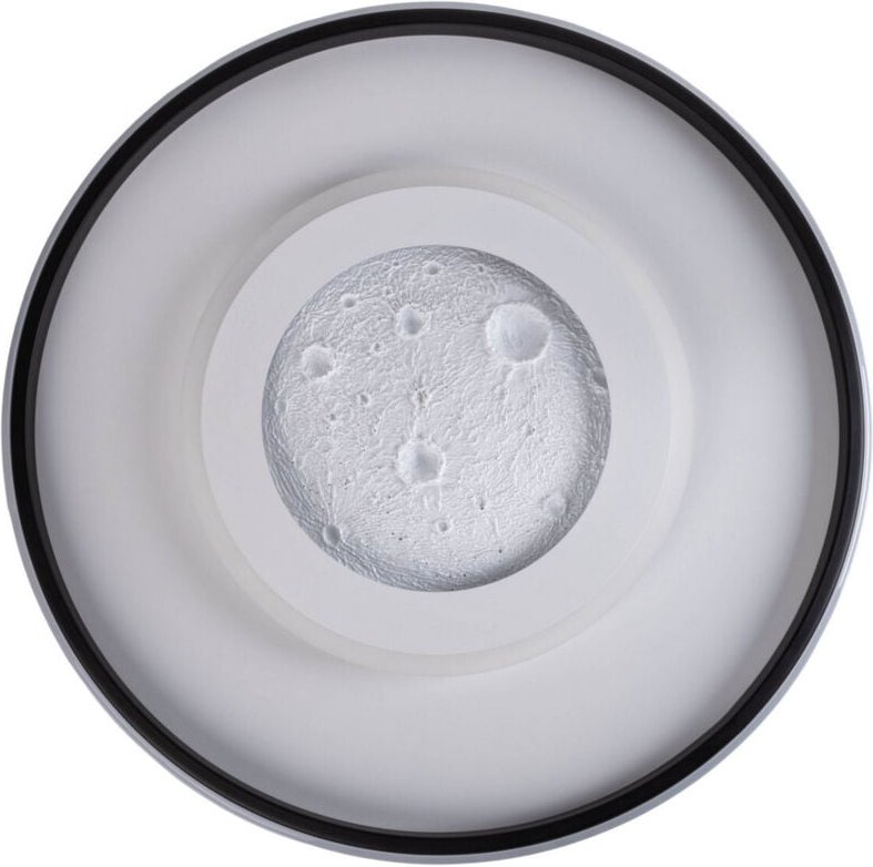 Naeve LIVANA Dimmbare CCT-integrierte LED-Halbdeckenleuchte, Schwarz, 3000–6500 K, Fernbedienung