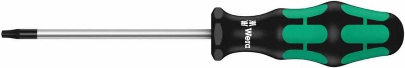 Schraubendreher 367 TORX® mit Bohrung Wera TX 15x300
