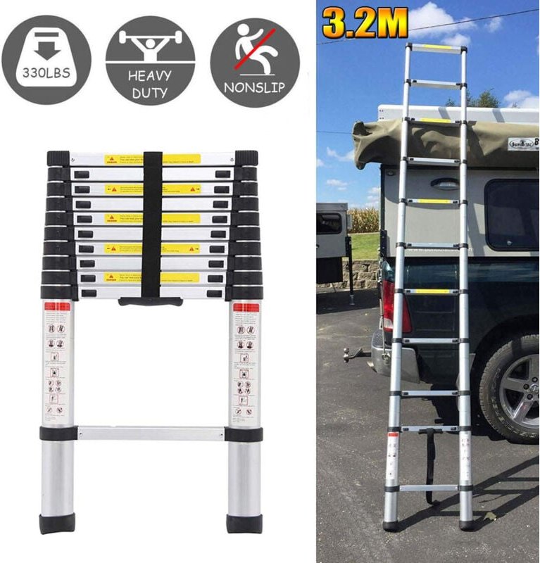 Aluleiter Multifunktionsleiter Vielzweckleiter Mehrzweckleiter Anlegeleiter 3.2m EN131 Standards