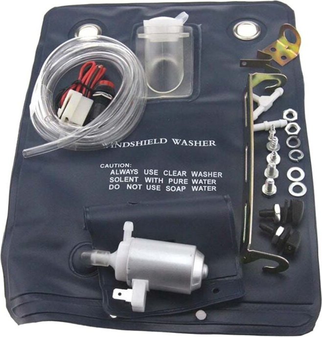 12V 1 Liter Wasserkapazität Autofensterreinigung Windschutzscheibenwaschanlage Autopumpenbeutel-Kit 151286776374 2021