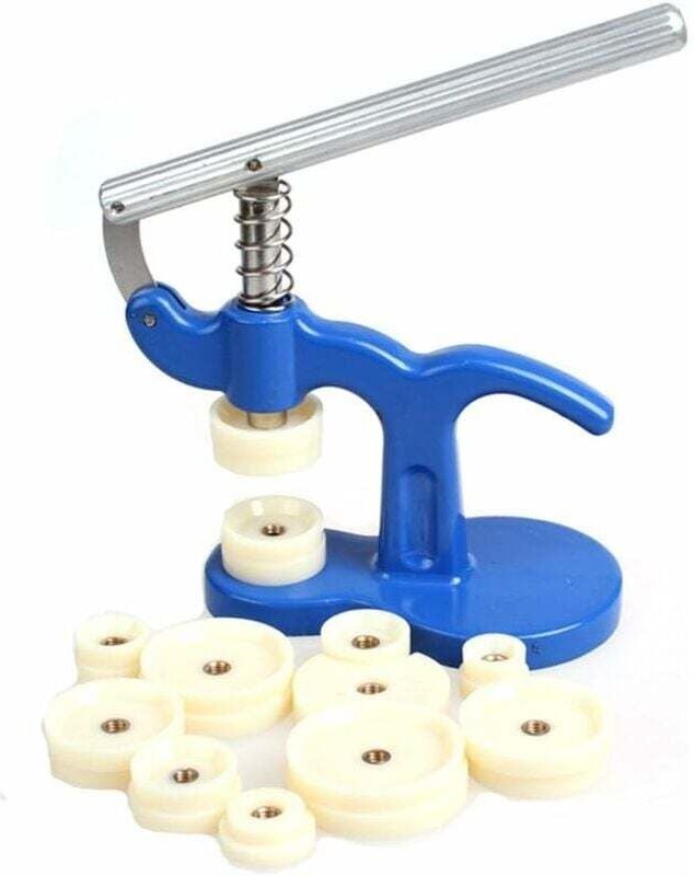 12 Matrizen aus Nylon für Uhrengehäuse, Presse zum Einpressen von Uhrengehäusen, zum Schließen der Rückseite des Uhrenge...