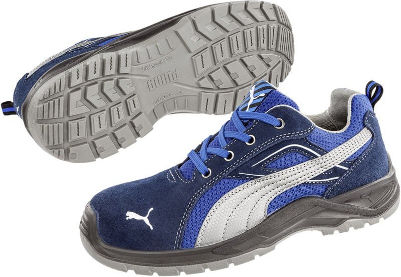 Puma Safety Shoes - puma Omni Blue Low src 643610-42 Sicherheitsschuh S1P Schuhgröße (eu): 42 Blau, Silber 1 St.