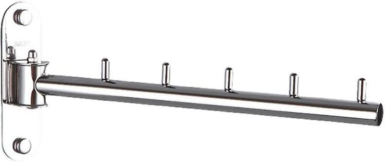 BEBUSINGOTO Edelstahl Home Wandhalterung Kleiderbügelhalter Haken mit Schwenkarm Kugelhalterung