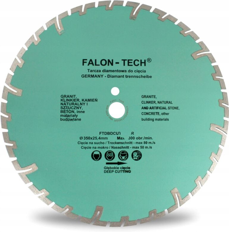 Diamantscheibe 350/25,4 Tiefsegment