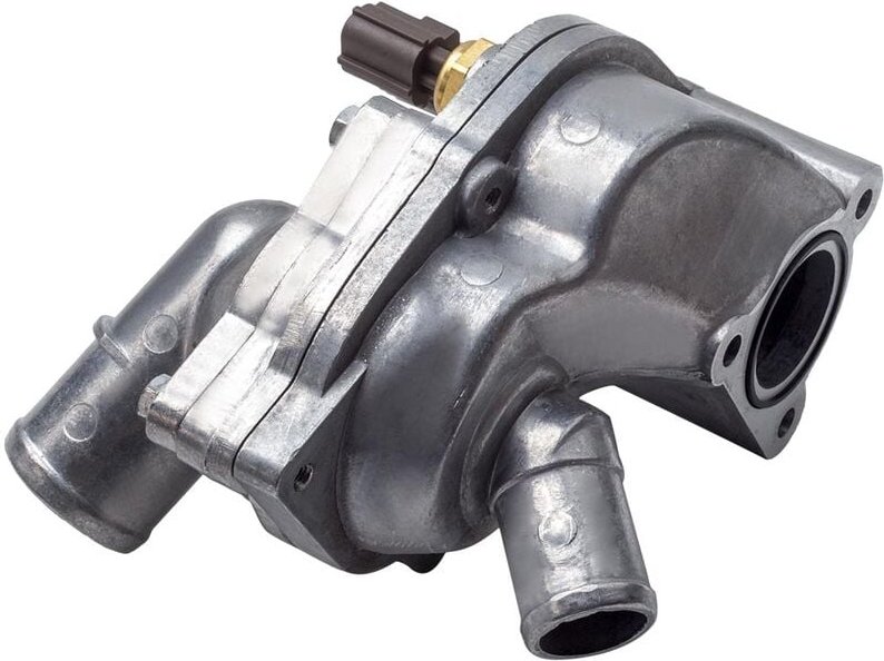 Thermostatgehäuse for Ford Mustang Explorer 4.0L V6 Abdeckung 2L2Z8575AA W702041S300 Aluminium/Metall-Thermostatbaugrupp...