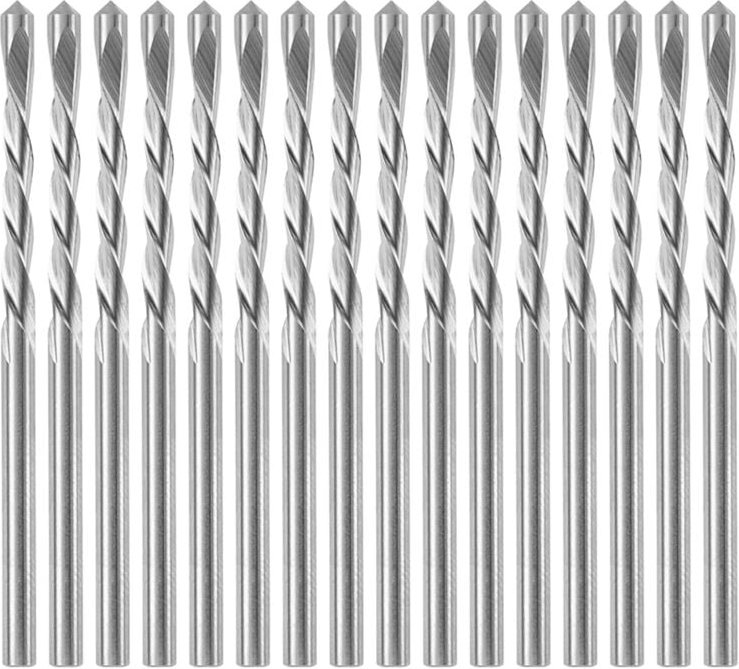 Tlily - GP16 1/8 Zoll Trockenbau-Pilotpunkt-Schneidbohrer (16er-Pack), Trockenbau, geeignet für rotierende Zipper-Spiral...