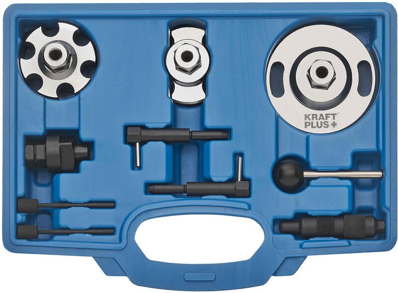 Kraftplus - K.200-9027 Motoreinstellwerkzeug Arretierwerkzeug Nockenwelle Kurbelwelle Steuerkette kompatibel mit Audi vw...