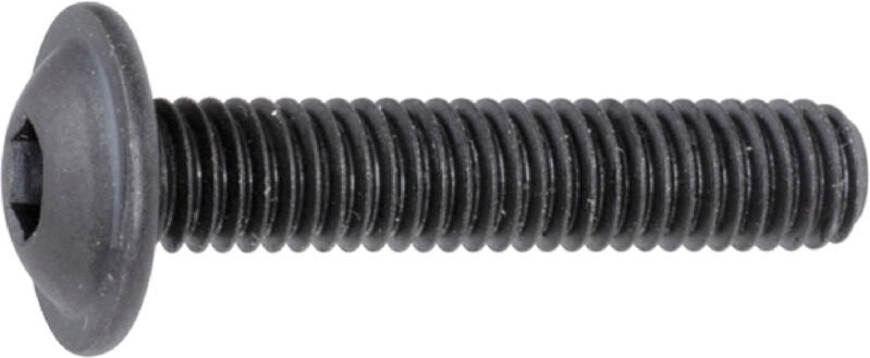 Iso 7380-2 Flachkopf-Flanschschraube vg M6x40 Stahl 10.9 blank Innensechskant 500 Stk