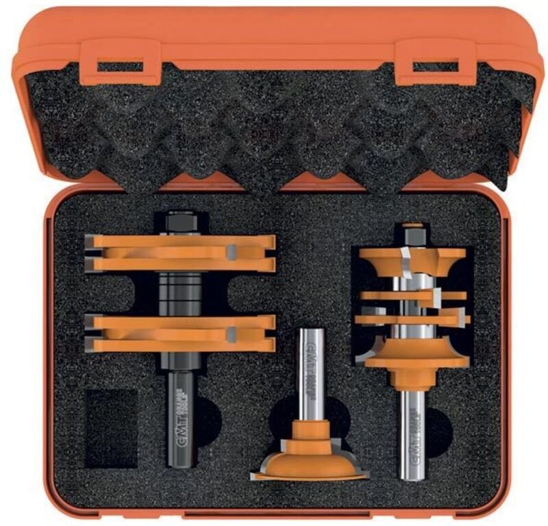 900.527.11 3er-Set Profilfräser für HW-Türen S=12 rechts