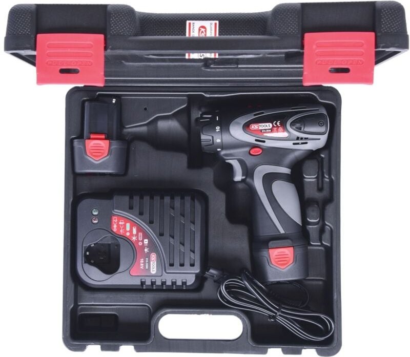 Thumbnail - KS Tools 1/4 Akku-Bit-Schrauber, 24Nm, 400 U/min 10,8V, mit 2 Akkus und 1 Ladegerät