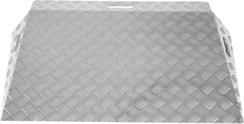 TRUTZHOLM Türschwellenrampe ca. 10 cm Höhe 60 cm Traglast 250 kg Aluminium grau Stufenrampe