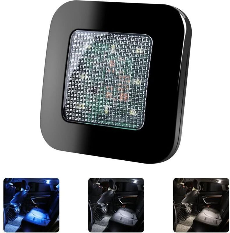 LED-Auto-Deckenleuchte, 3 Farben, USB-aufladbar, kabellos, für Auto, LKW, Camping, dekorative Beleuchtung