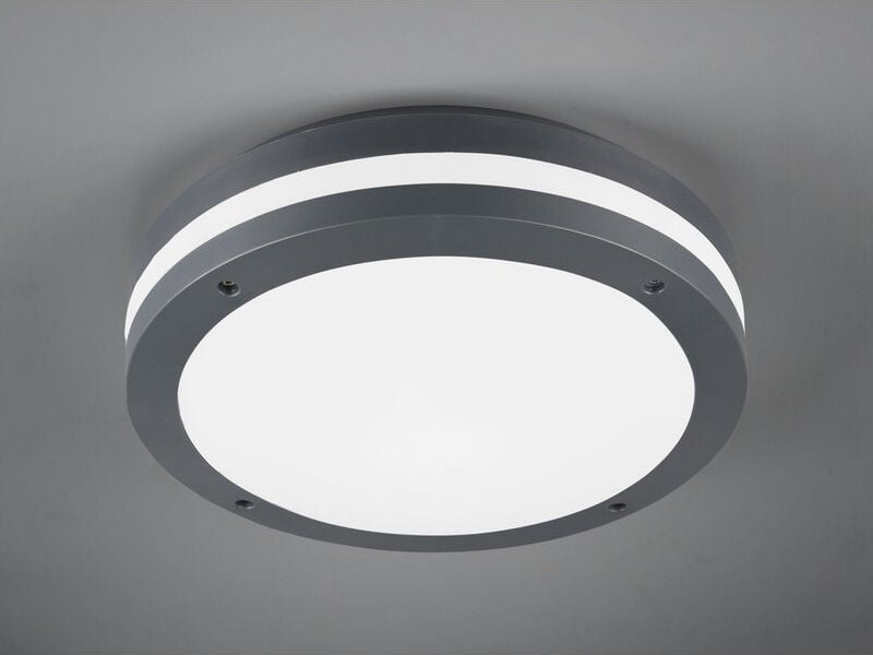 Trio - led Außen Deckenleuchte / Wandleuchte piave mit Bewegungsmelder Anthrazit, Ø30