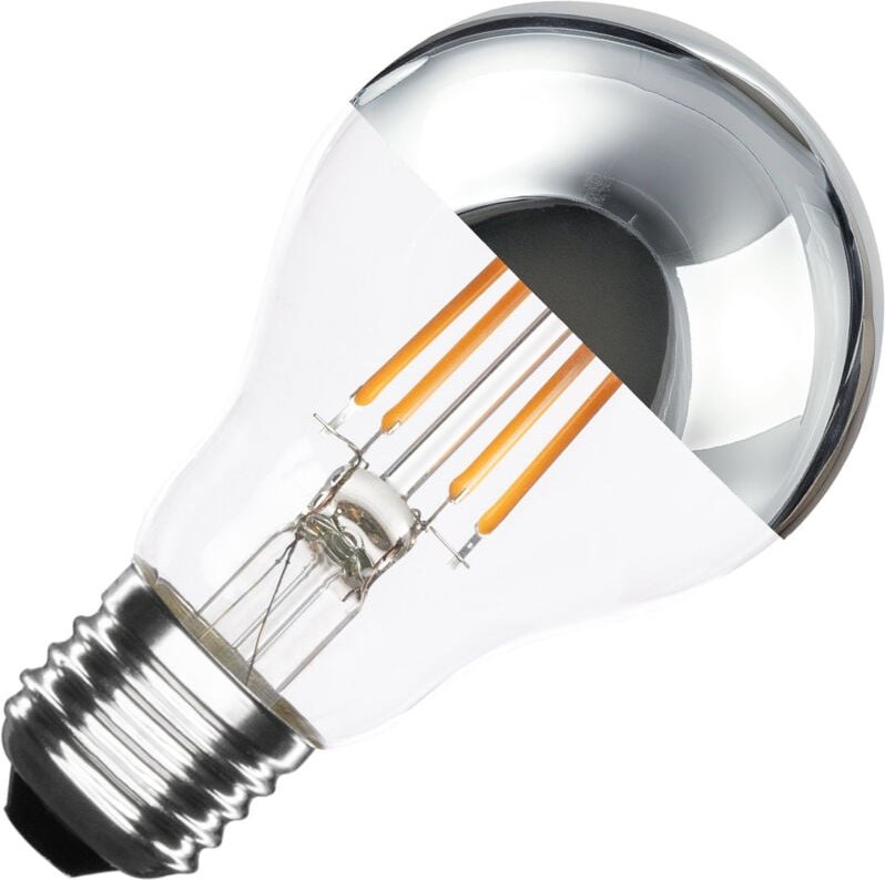 LED-Glühbirne Filament E27 6W 600 lm A60 Chrome Reflect No Flicker 2200K Superwarm