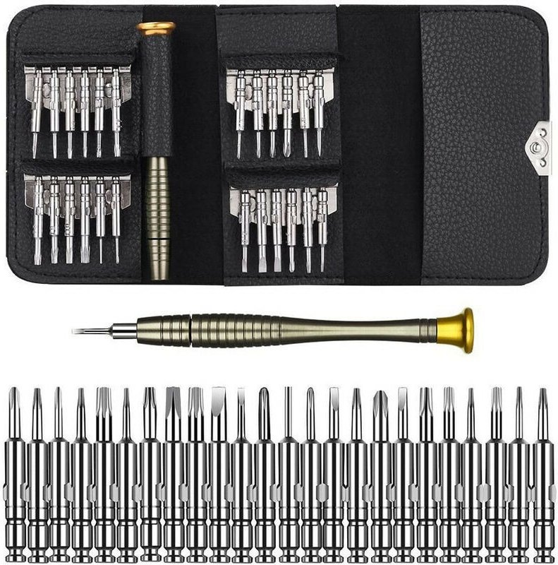 25-in-1 Mini-Präzisionsschraubendreher-Set – Reparaturwerkzeug für iPhones, Laptops, Uhren, Schmuck, Spielzeug und Brill...