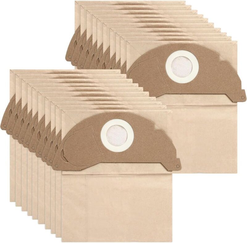 20 Stück Staubsaugerbeutel für Kärcher WD2 MV2 WD 2.200 WD2250 A2004 A2054 A2099 6.904-322.0, Papierfilterbeutel.