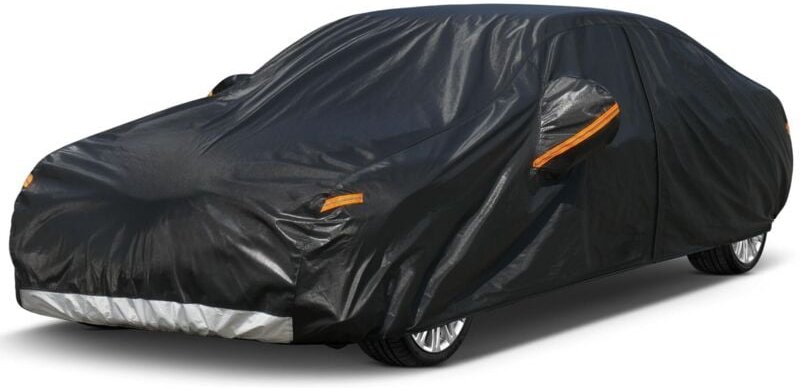 7-lagige, atmungsaktive, wasserdichte Autoabdeckung, Outdoor-Winterautoabdeckung, Anti-UV-Schutz gegen Schnee, Staub, Re...