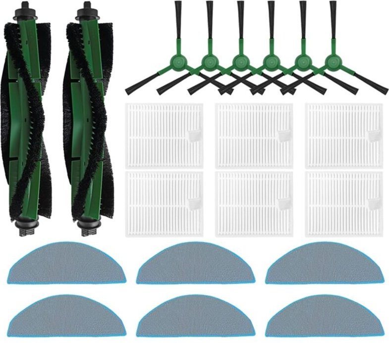 20 STÜCKE Hauptseitenbürstenfilter Mopp für Staubsauger