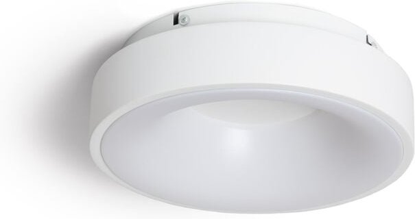Efectoled - LED-Deckenleuchte 20W Rund Metall Ø300 mm cct Wählbar Jacob Weiß