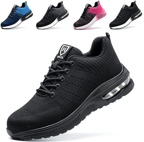 Sicherheitsschuhe für Herren und Damen, leicht, bequem, rutschfest, Sicherheits-Sneaker, 41