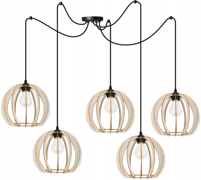 Moderne Led-Deckenhängelampe Aus Holz