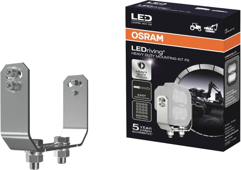 Automotive Halter LEDriving® Heavy Duty Mounting Kit px ledpwl acc 102 (b x h x t) 123.25 x - Osram