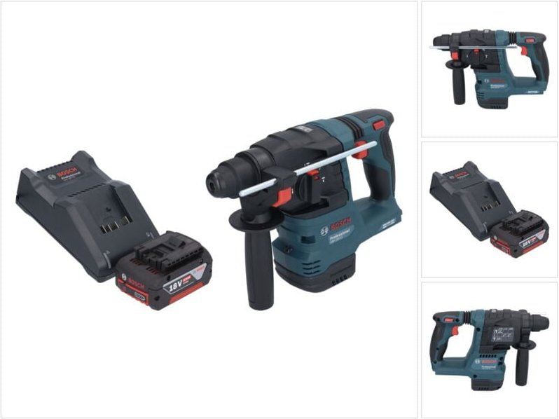 Bosch gbh 18V-22 Professional Akku Bohrhammer 18 v 1,9 j sds Plus Brushless + 1x Akku 4,0 Ah + Ladegerät