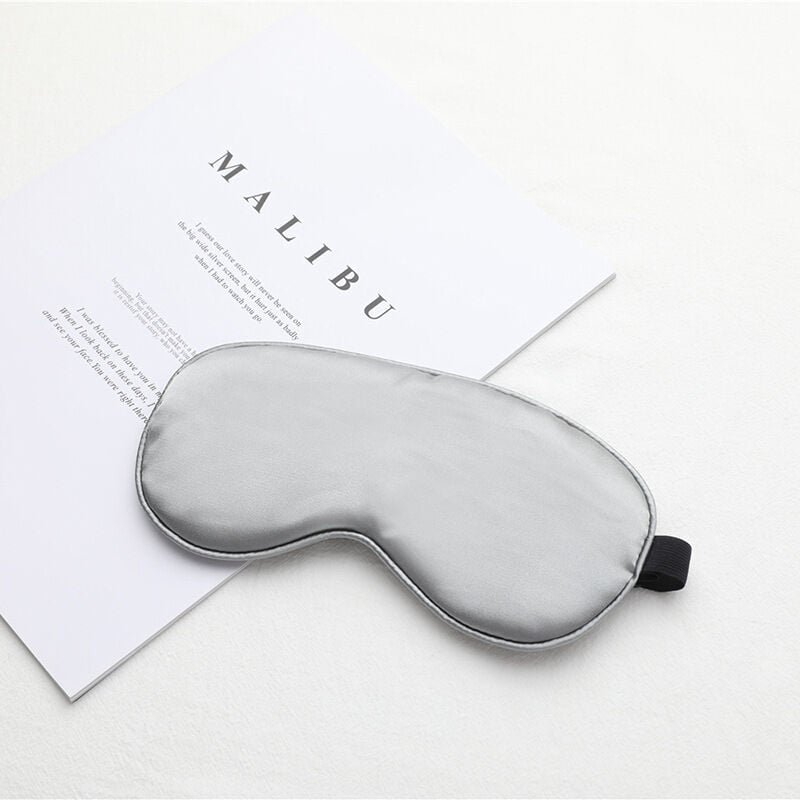 Shining House - Schlafmaske aus Seide, Verdunkelungs-Schlafmaske, Schlafhilfe, Stirnband für Nickerchen, superweiche Aug...