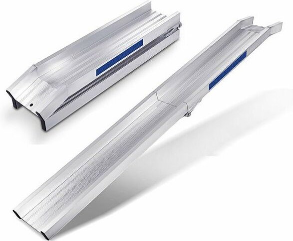 Einzelstk Verladeschiene klappbar, Innenbreite 195mm, 2000mm lang (geklappt 1000mm), Ladehöhe 660mm, Traglast 800kg pro ...