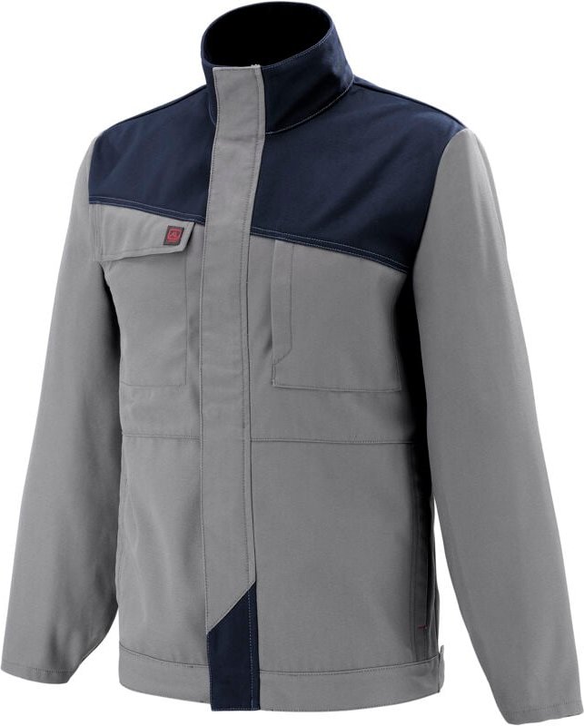 Mini-Jacke In Mineral-Grau / Marineblau M