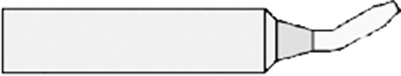 Weller - xnt ax Lötspitze Meißelform, gebogen Spitzen-Größe 1.6 mm Inhalt 1 St.