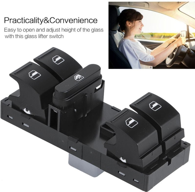 1K4959857,Elektrische Fensterheber 4,Autoschalter Fensterheberschalter Bedienfeld 1K4959857B Für - Ej.life