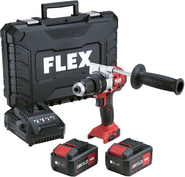 Flex - Akku-Schlagbohrschrauber pd 2G 18.0-EC FS55 Set 2x5,0Ah, Ladegerät, Koffer