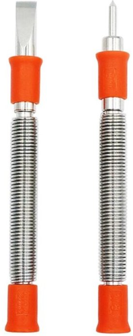 2-teiliges Federwerkzeug-Set, 5/16-Zoll-Meißel und 1/8-Zoll-Körner-Set, geladene Nietenentfernung für Holz