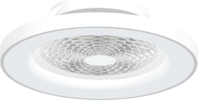 Mantra Tibet Mini Dimmbare LED-Deckenleuchte und 35-W-DC-Lüfter, Fernbedienung, Weiß