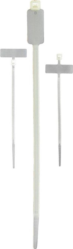 Kabelbinder mit Beschriftflä 2, 5x100/25x8, naturf.