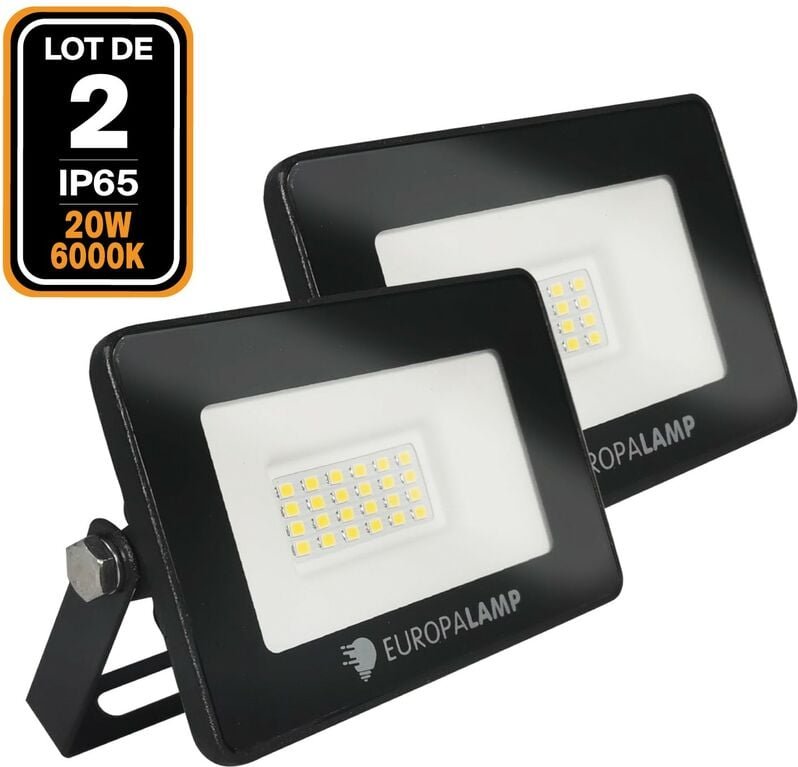 2 Fluter led 20W Ipad Kaltweiß 6500K Hohe Helligkeit