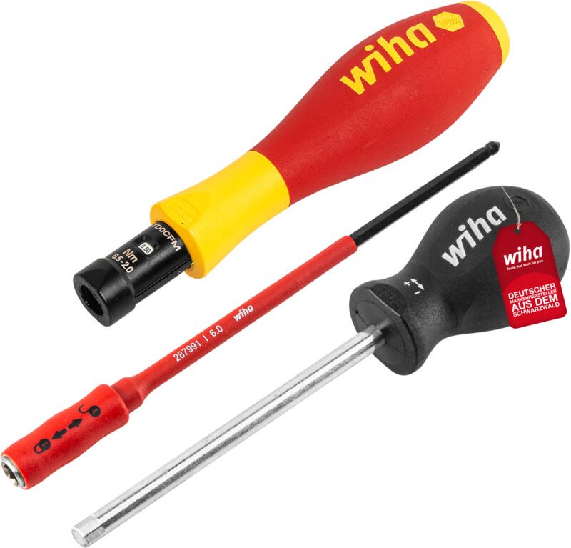 Wiha verstellbarer VDE Drehmoment Schraubendreher TorqueVario®-S electric (26625) variabel einstellbar I 0,5-2Nm I I in ...