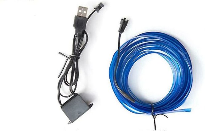 Woosien - Im Auto Licht usb Auto Kaltlicht led ohne Unterbrechung Änderungslicht (blau)