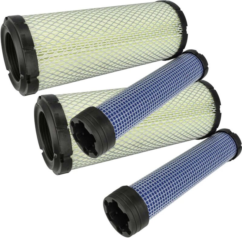 2x Innenfilter, 2x Außenfilter kompatibel mit Volvo ec 25/XT Mitsubishi S3L2-63 es Motor für Baumaschine - Vhbw