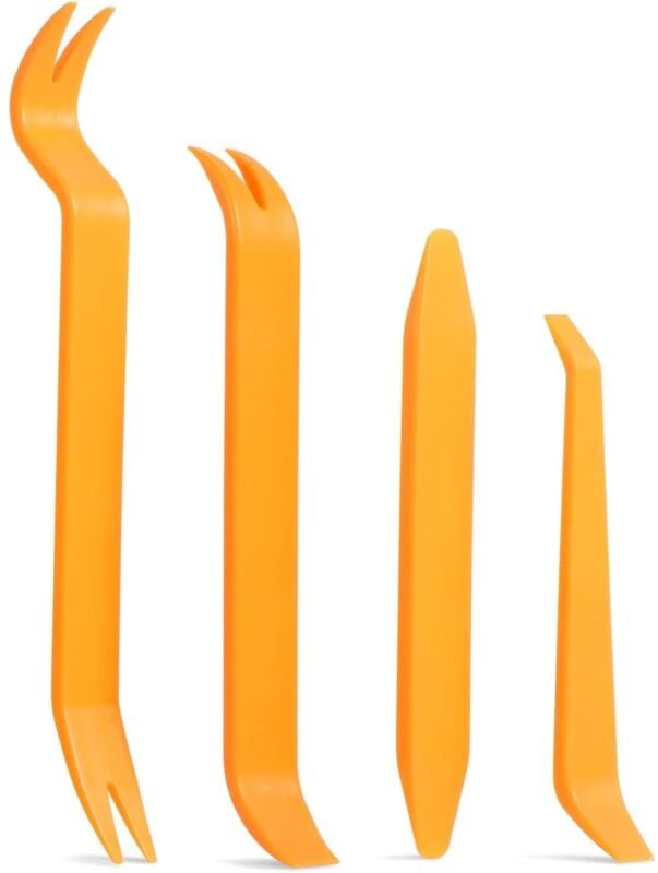 Lntyq - Werkzeug zum Entfernen von Autoverkleidungen, 4er-Pack Werkzeuge aus Hartplastik für Autoradio-Audio-Innenverkle...