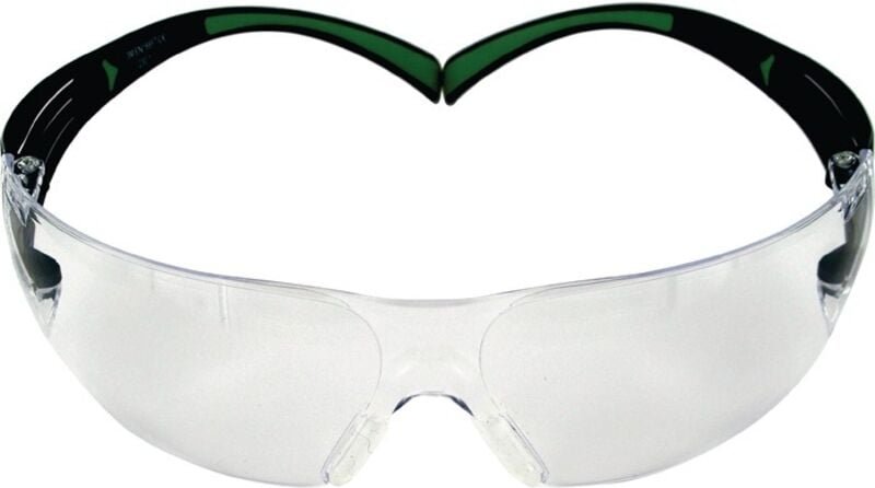 3M - Schutzbrille SecureFit-SF400 en 166, en 172 Bügel schwarz grün, Scheibe i/o Polycarbonat