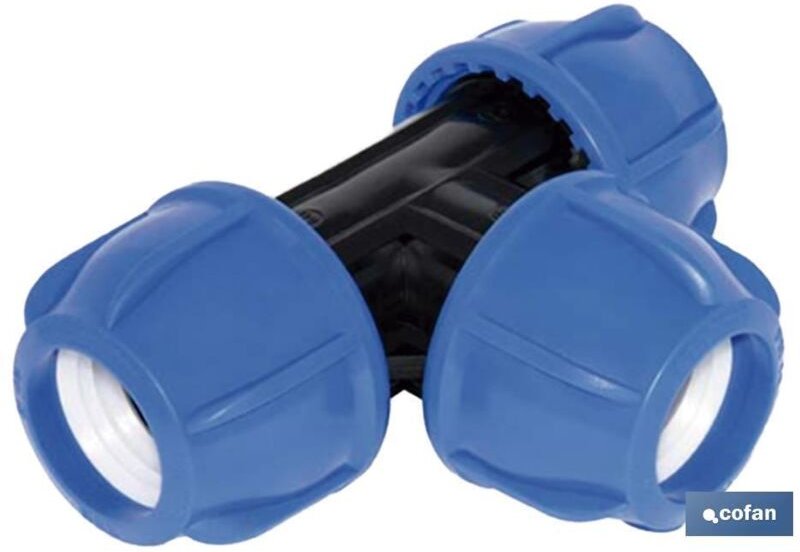 Te 90° Pp Pn16 40 x 40 x 40