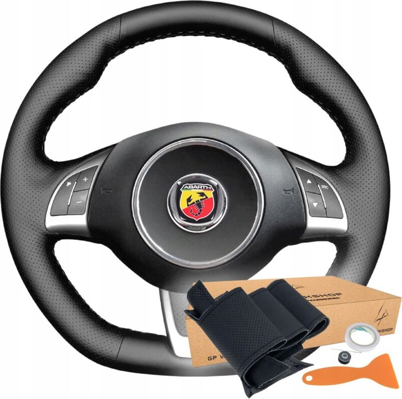 Lenkradabdeckung Mit Muster Für Fiat Abarth 500 500c 595 595c