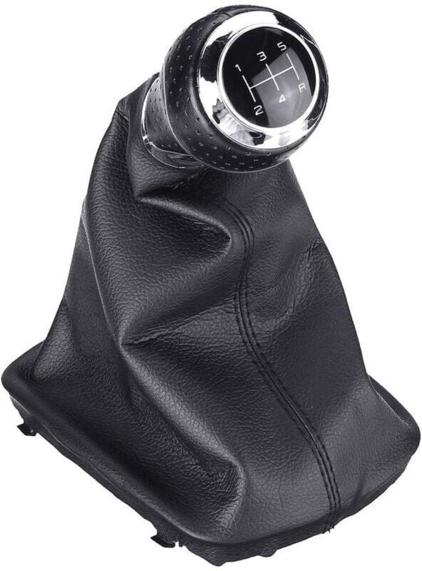 ZVD - Transmission manuelle en cuir de voiture à 5 vitesses avec poignée de changement de couvercle de coffre, pour Audi...