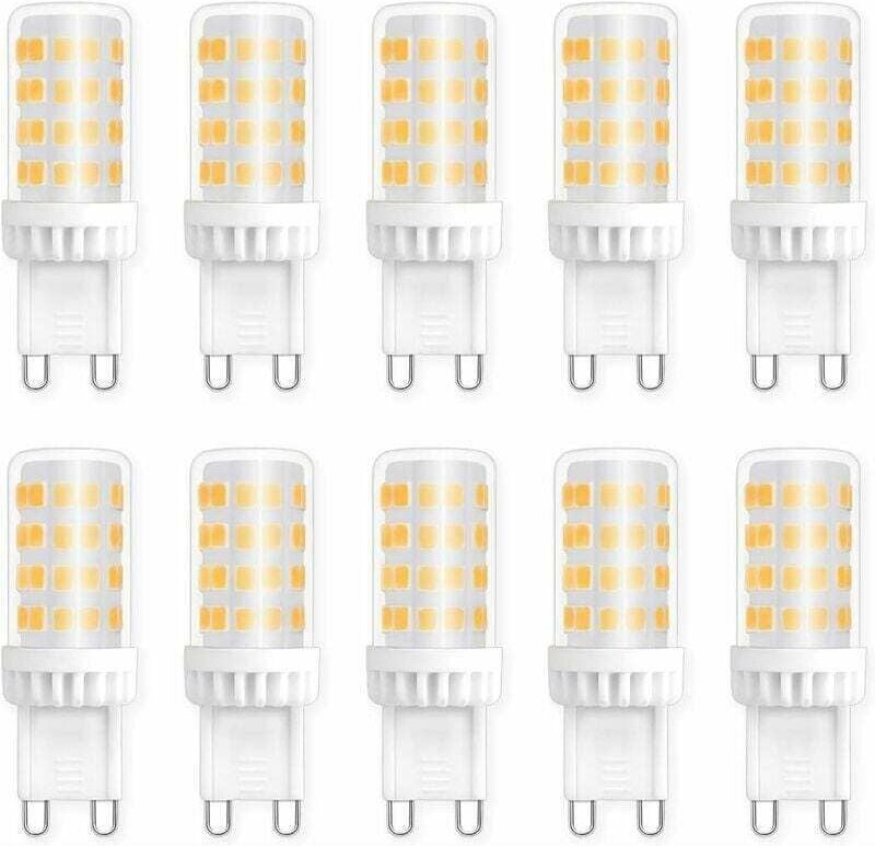 CHOYCLIT G9 LED-Lampen 5 W, entspricht 40 W 50 W Halogenlicht, 450 lm, Neutralweiß 4000 K, AC 220 V, Standard-G9-Sockel,...