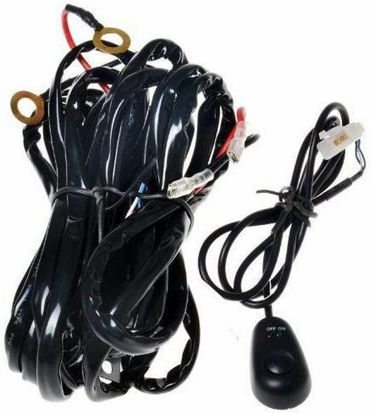 Ralledbar Verlängerung Gebündeltes Montageset für led Scheinwerfer mit Schalter und Sicherung - Bc-elec