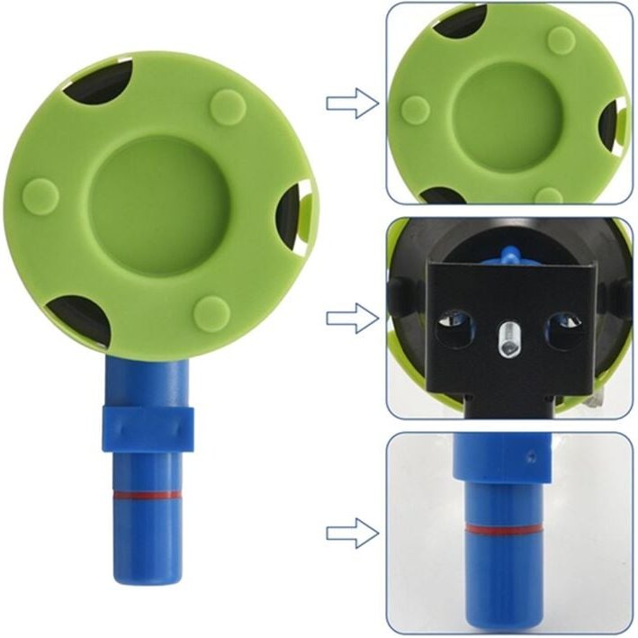 Tlily - 2 x 3 Konkaver Saugnapf, 75 Mm, Robuster Handpumpen-Saugnapf mit M6-Gewindebolzen